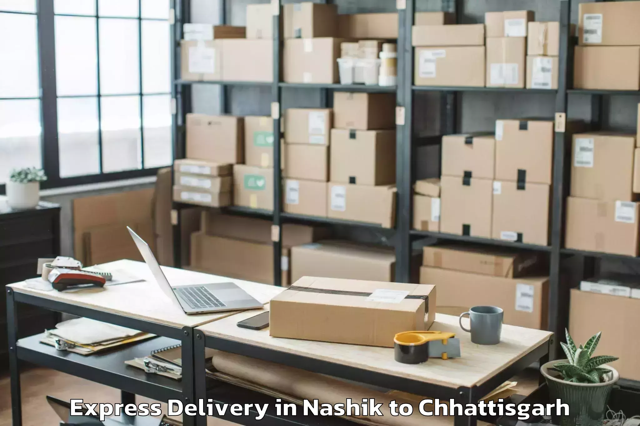 Professional Nashik to Sarangarh Express Delivery